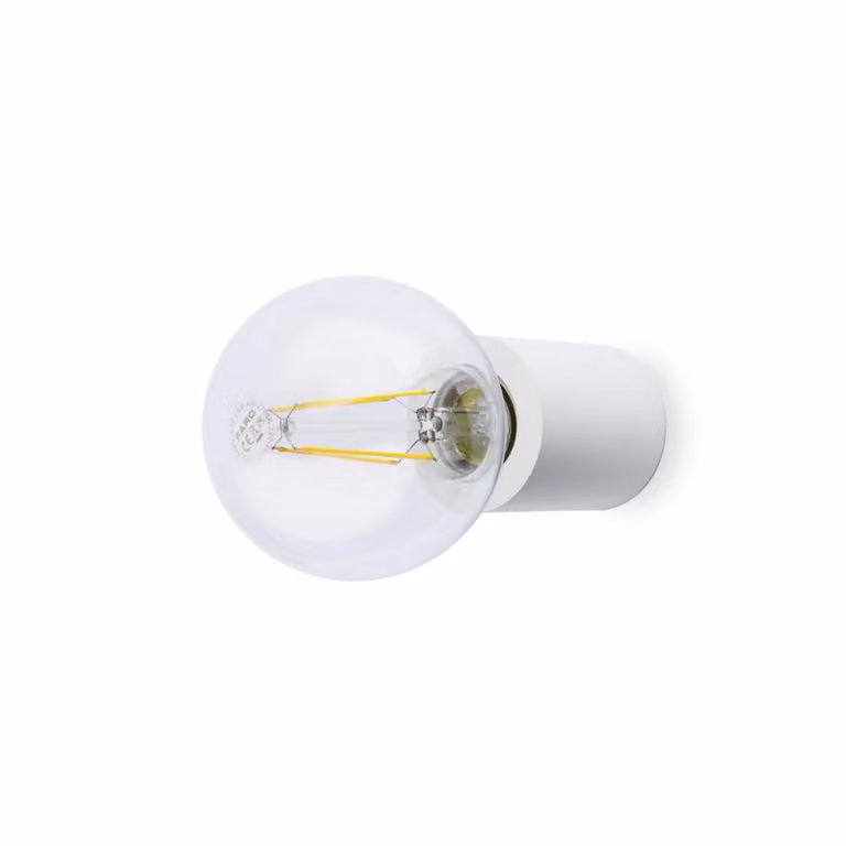 Lámpara de techo ajustable FARO en color blanco con acabado en aluminio y cristal, casquillo E27 y protección IP20