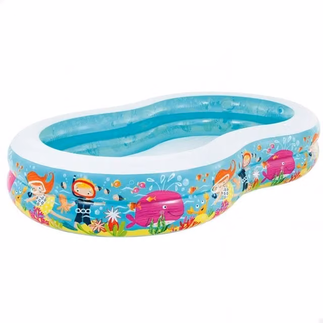 Piscina hinchable rectangular infantil Intex multicolor An/P/Al: 262 x 160 x 46 cm