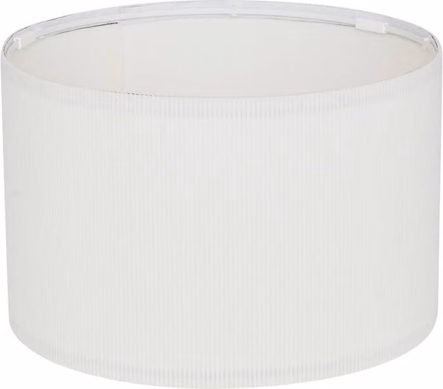 Pantalla de lámpara Beline de Atmosphera, forma redonda, color blanco, Diámetro: 30 cm