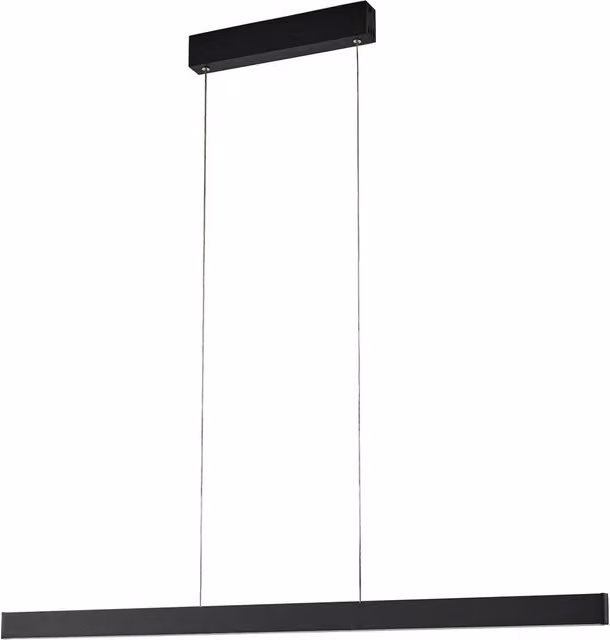 Lámpara colgante inteligente Lucande Mylosh LED en color negro, regulable y compatible con Tuya