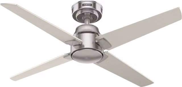 Ventilador de techo Hunter Fan Company Cordelia en color plata con mando a distancia y diámetro de 112 cm