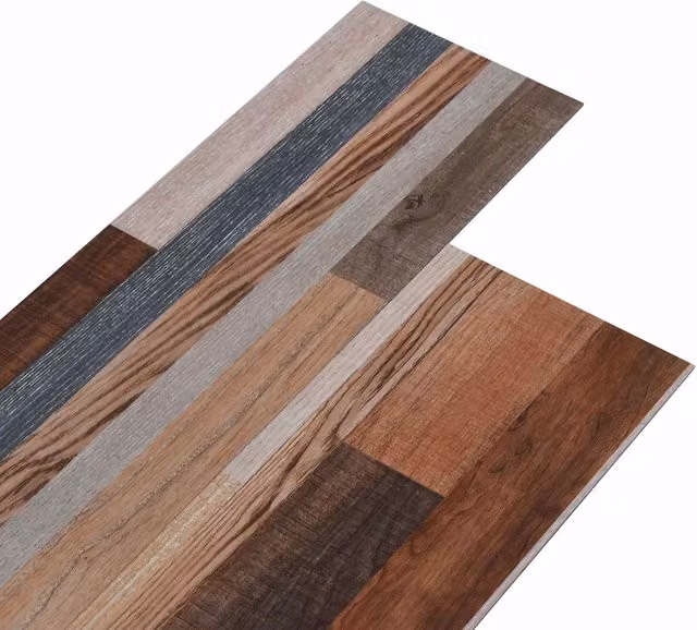 Tableros de suelo autoadhesivos vidaXL modernos multicolor, 5,26 m², 18 unidades de PVC