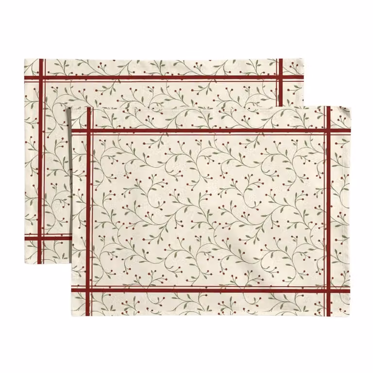 Set de 4 manteles individuales Muare Home con diseño floral multicolor, antimanchas y de algodón orgánico, An/P: 35 x 50 cm