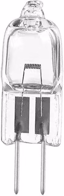 Lámpara halógena Osram G4 de 20W 12V con luz blanca cálida 3050K