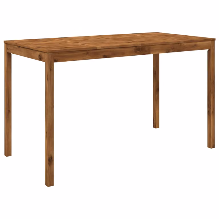 Mesa de bar para jardín vidaXL de madera de acacia en color marrón, An/P/Al: 180 x 88,5 x 105 cm
