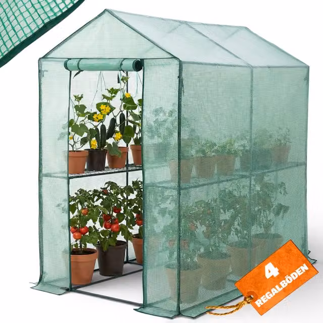 Invernadero Gardebruk con lona verde para jardín y huerto exterior An/P/Al: 190 x 186 x 120 cm