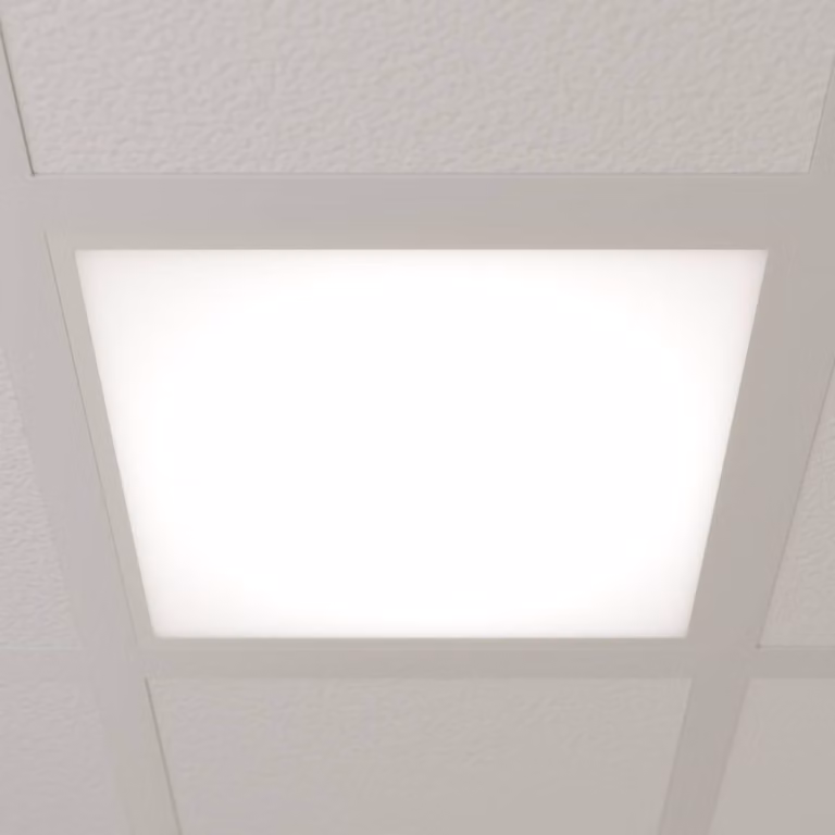 Panel LED empotrado Arcchio para oficina o casa, color blanco, diseño moderno y cuadrado