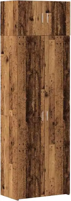 Armario de almacenamiento moderno Rio de HELLOSHOP26 con 2 puertas, color marrón, An/P/Al: 70 x 42,5 x 185 cm