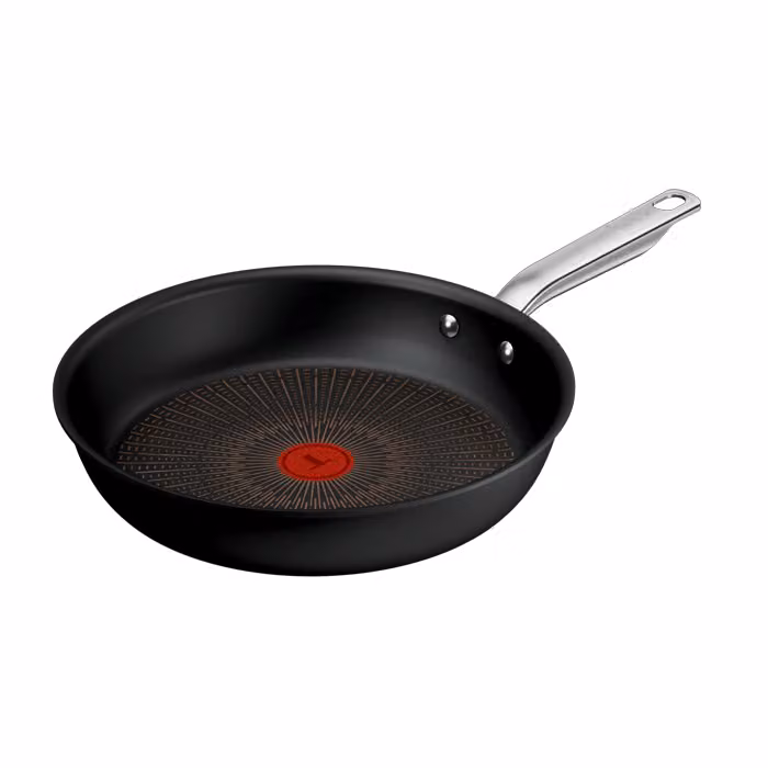 Sartén Tefal Experience de 28 cm con recubrimiento antiadherente FusionCore en color negro, compatible con inducción