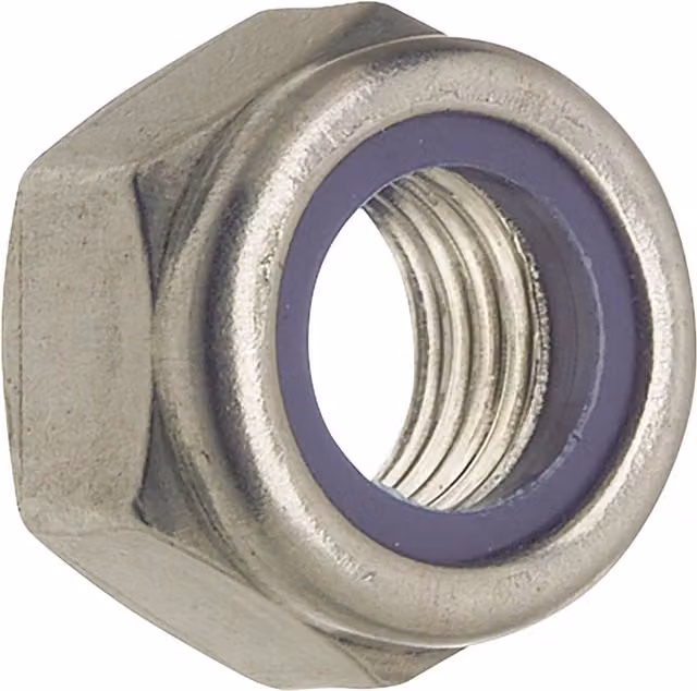 Tu dado hexagonal autobloccante de acero inoxidable A2 VASALAT color plata M 3