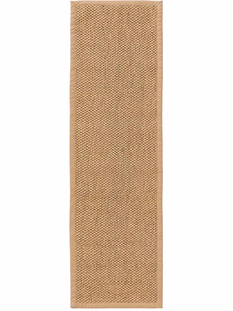 Alfombra de sisal y yute Benuta en color beige, diseño minimalista y rectangular, An/P: 70 x 240 cm