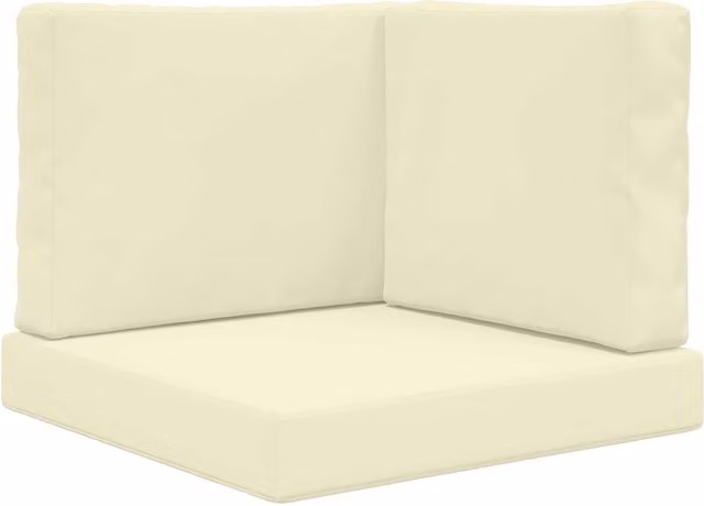 Cojín cuadrado para sofá de exterior Vidaxl en poliéster color beige, 60 x 60 cm