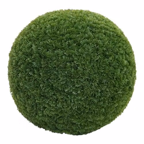 Arbusto artificial Mendler bola de tuya verde de polietileno para exterior Diámetro: 52 cm