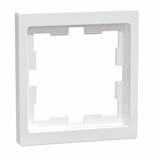 Marco de cubierta Merten para interruptor de 1 pliegue, color blanco, material plástico
