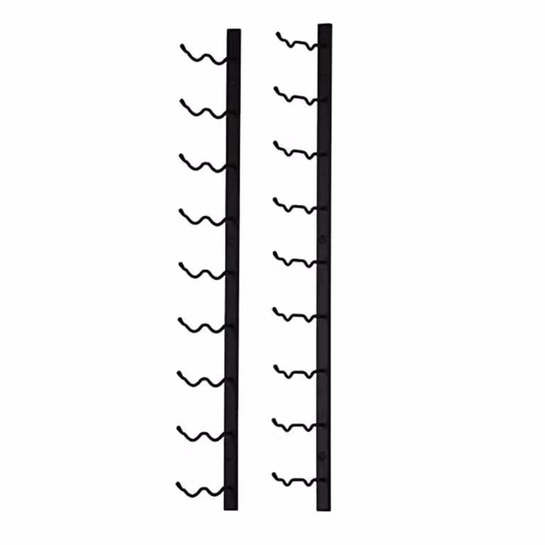 Estantería de pared Mobili Rebecca de metal negro para 18 botellas