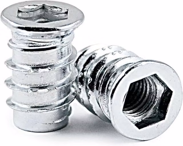 Tuerca de embutir con cabeza Allen Alk Metrica M8 de acero zincado color plata, Largo: 15 mm