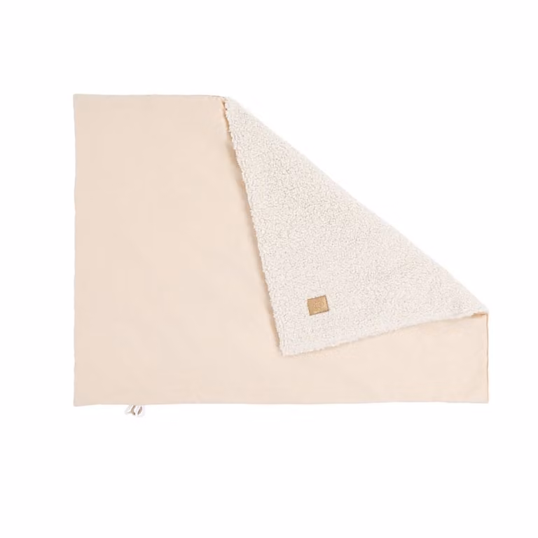 Manta de invierno para bebé MeowBaby en color beige de tejido fleece y poliéster con certificación Oeko-Tex Standard 100