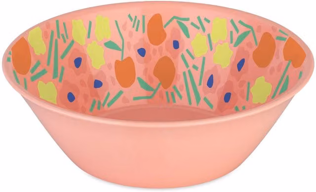 Bol de cereales Koziol Nora M multicolor con diseño floral de 700 ml en plástico