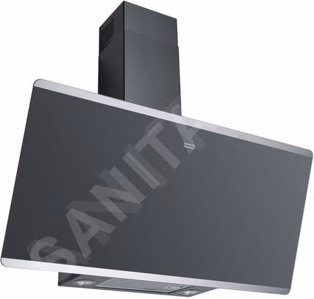 Campana decorativa de pared Franke Evo Plus FPJ 705 V BK-SS en acero inoxidable y negro con 4 velocidades y extracción por carbón activo