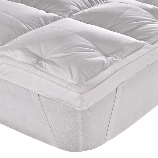 Topper de plumón Confort Supremo El Corte Inglés, color blanco, An/P: 90 x 200 cm