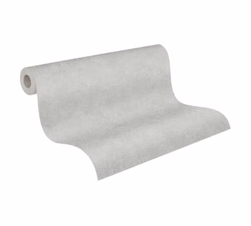 Papel pintado liso Elements de A.S. Création, tejido no tejido, Gris, 10,05 x 0,53 m