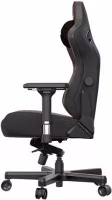 Silla de juego Andaseat Kaiser 3 XL negra con acabado en piel sintética y reposacabezas