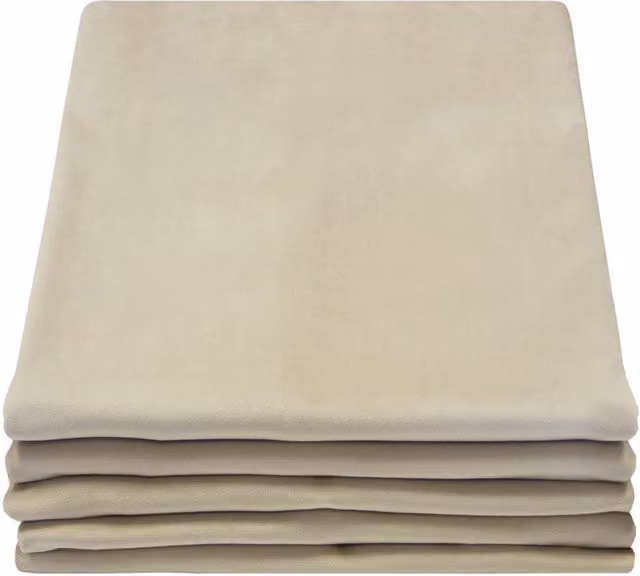 Cortina insonorizante y térmica Moondream DecibelControl 4en1 de terciopelo beige MC15, An: 135 cm, Al: 250 cm
