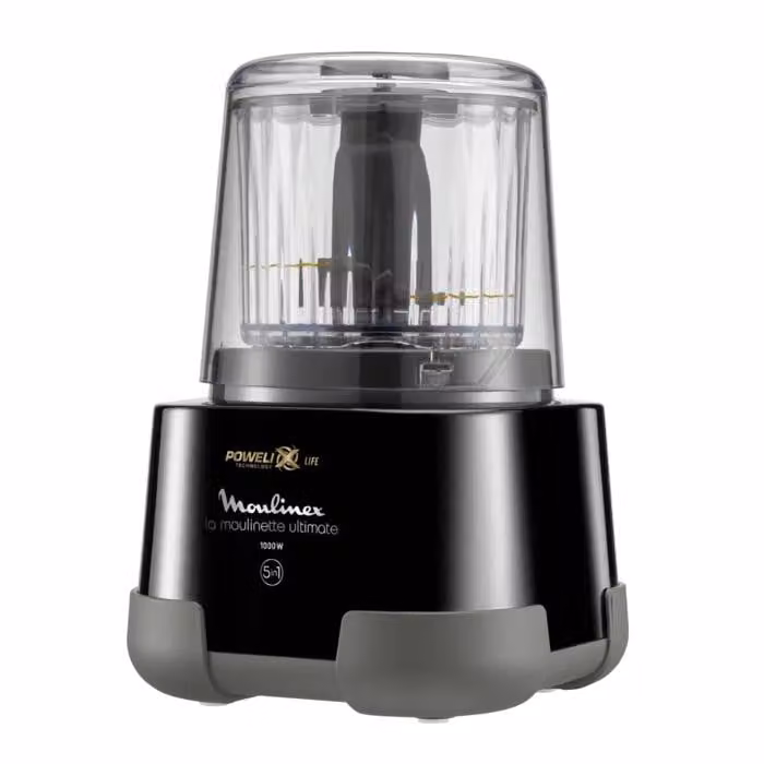 Picadora eléctrica de alimentos Moulinex dp8108 de 1000 W, capacidad de 550 ml, color negro