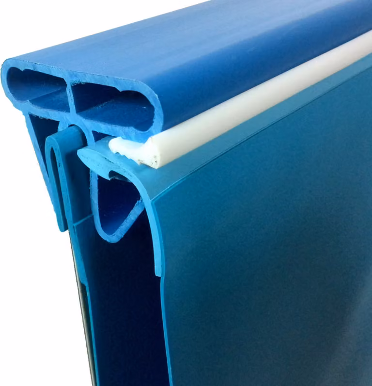 Kit de pasamanos Summer Fun para piscina ovalada de acero y PVC, color azul, An/P: 600 x 320 cm