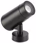 Faro proyector LED Puk 36 negro para jardín con luz blanca cálida 2700K y ángulo de 40°