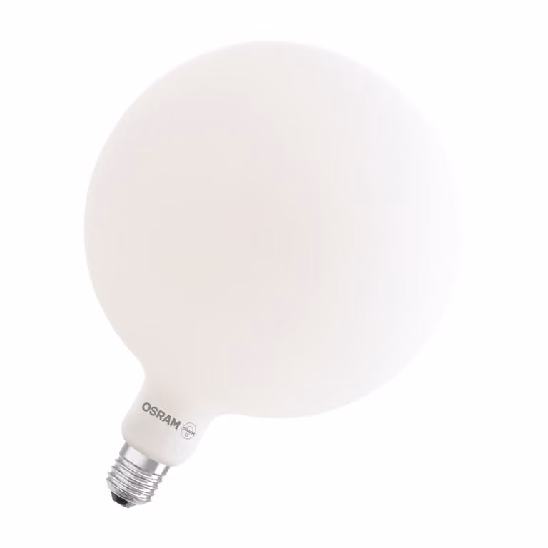 Lámpara LED Osram Vintage 1906 Big Globe regulable con filamento, casquillo E27, color blanco y luz blanca cálida, Diámetro: 20 cm