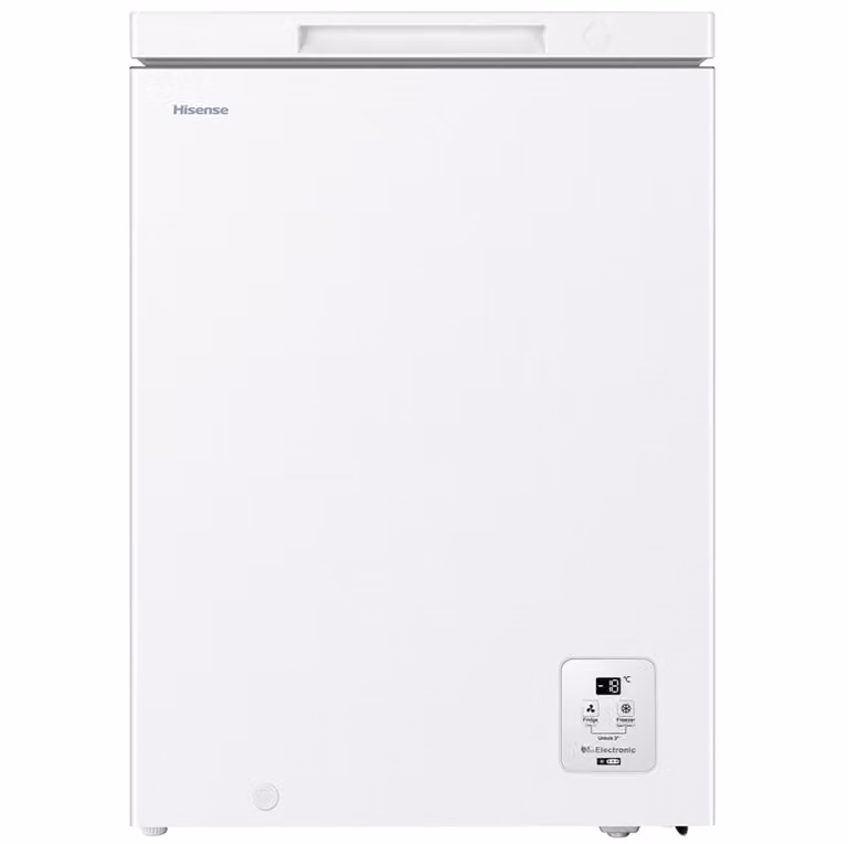Congelador horizontal Hisense FT145N1AWDL de 141 l en color blanco