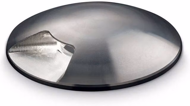 Foco empotrable exterior LED Rocket de Ideal Lux en color plata con acabado de aluminio y cristal transparente para jardín o terraza