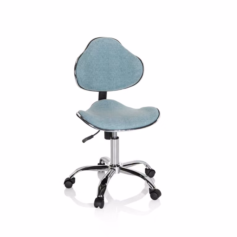 Silla de escritorio giratoria para niños Kiddy GTI-3 de hjh Office en color verde menta con altura ajustable