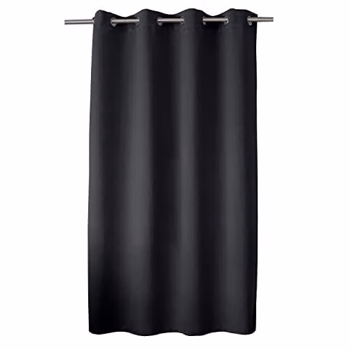 Cortina Opaca Enjoy Home en Poliéster Gris con 8 Ojales An x Al: 140 x 180 cm