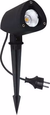 Proyector LED de jardín Megatron de 7,5 W con luz blanca cálida y acabado en color gris antracita con protección IP65