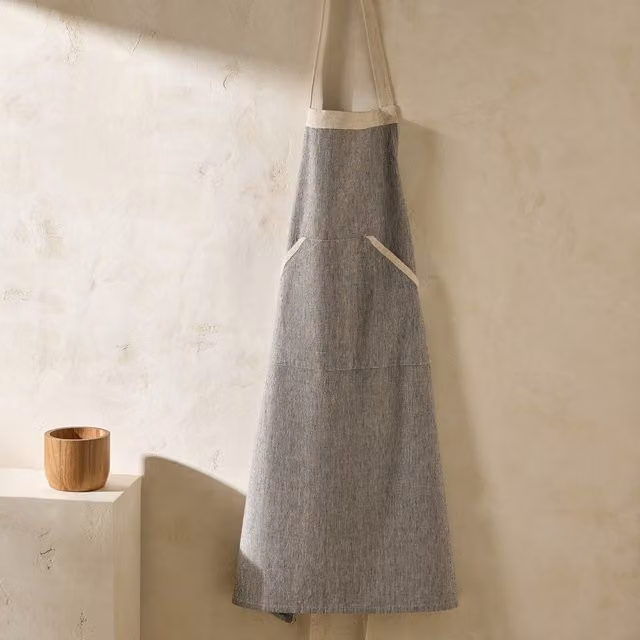 Delantal de algodón Norway Room de estilo escandinavo para adultos en color gris