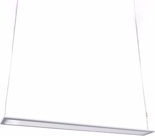Lámpara colgante LED Arcchio Samu para oficina en color blanco, diseño moderno con iluminación arriba/abajo y regulable en intensidad