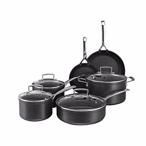 Set de 6 piezas de utensilios de cocina Le Creuset TNS con antiadherente y acero inoxidable en color petrol y negro