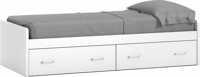 Cama individual Noel de El Corte Inglés con 2 cajones en color blanco