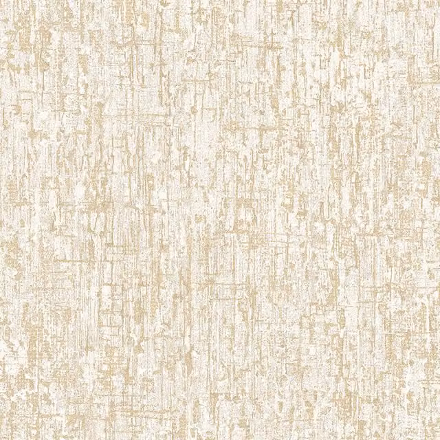 Papel pintado vinílico Profhome Sa524072-di con diseño abstracto y acabado satinado en colores beige, oro y amarillo, superficie de 5,33 m2