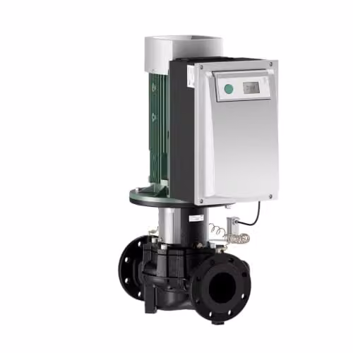 Bomba inline Wilo Stratos GIGA 80/4-61/22 trifásica de 22 kW para instalaciones DN80 PN16 en acero inoxidable