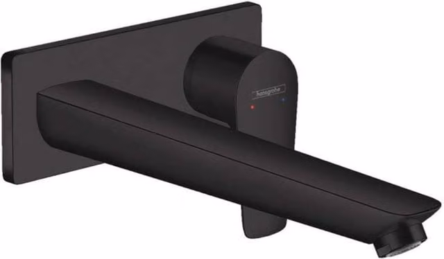 Mezclador monomando de lavabo empotrado Hansgrohe Talis E en negro mate