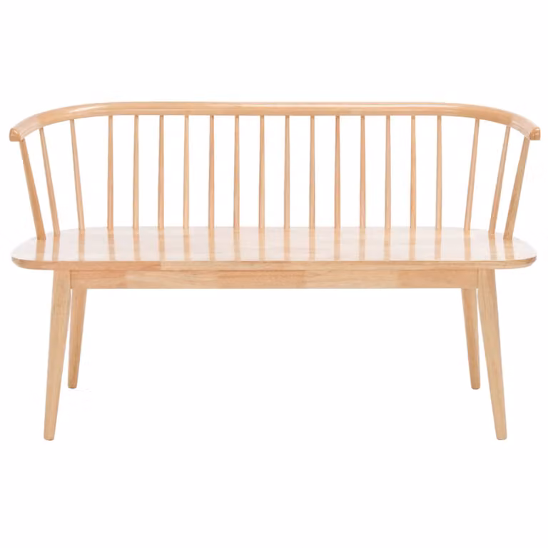 Banco clásico de madera de Safavieh en color beige