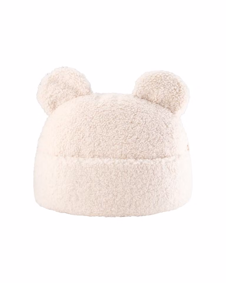 Bolsa teddy infantil Wigiwama de tejido bouclé blanco, An/P/Al: 42 x 40 x 22 cm