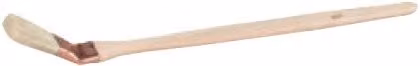 Brocha para radiador Nespoli de cerdas sintéticas y mango de madera, forma plana de 25 mm