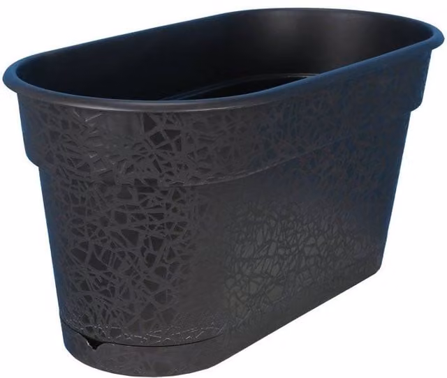 Jardinière Riviera Terea de 60 cm en color negro