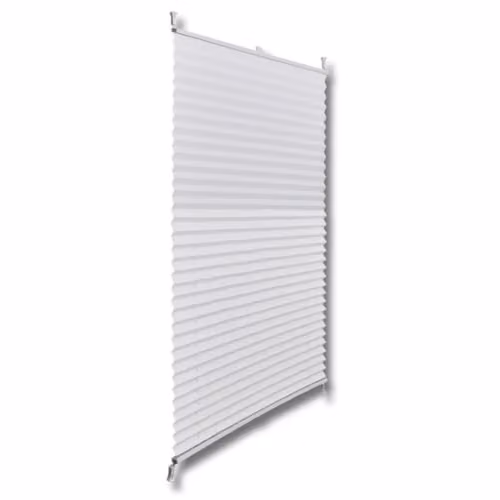 Estor plisado Helloshop26 blanco opaco con cordón, An/Al: 100 x 150 cm