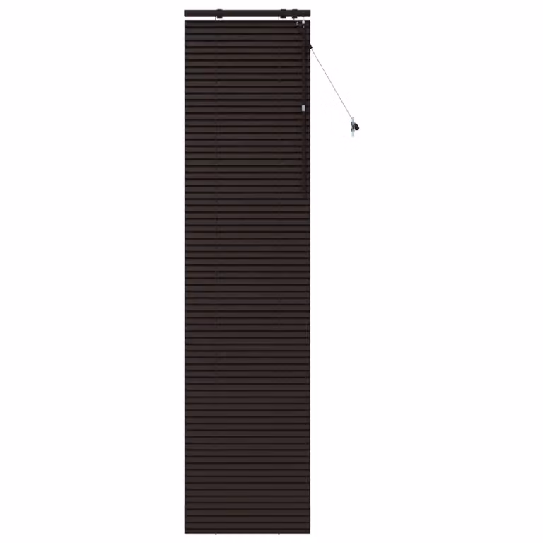 Persiana veneciana de madera vidaXL en marrón, An: 65 cm, Al: 250 cm, con lamas de 35 mm