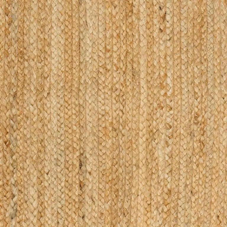 Alfombra de área de yute vidaXL en gris y beige, diseño moderno y cuadrado, 120 x 120 cm